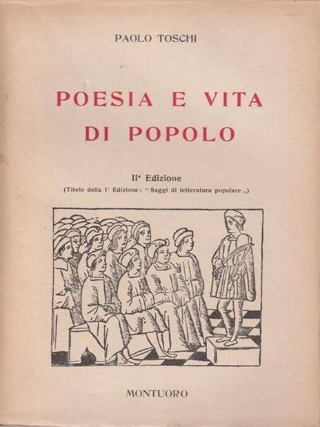 Poesia E Vita Di Popolo - Paolo Toschi - 2