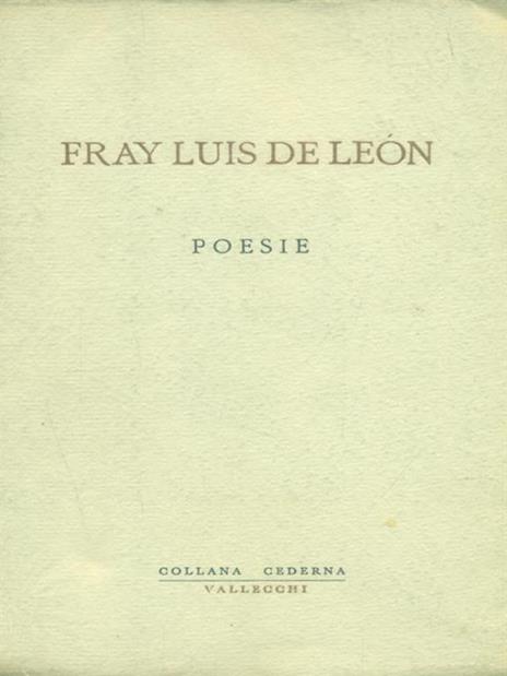 Poesie - Luis de León - copertina