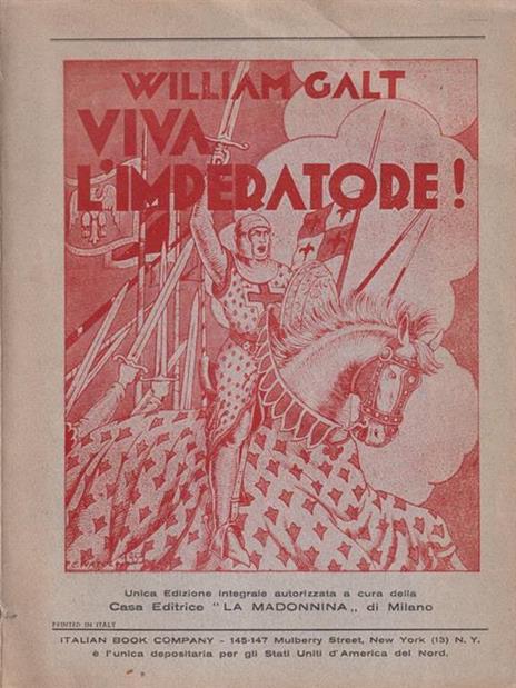 Viva l'imperatore - William Galt - copertina