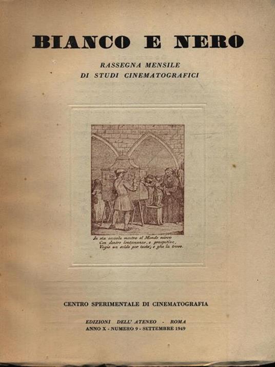 Bianco e nero 9/settembre 1949 - copertina