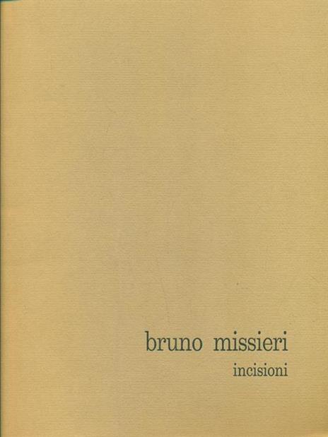 Bruno Missieri. Incisioni dal 1968 al 1980  - copertina