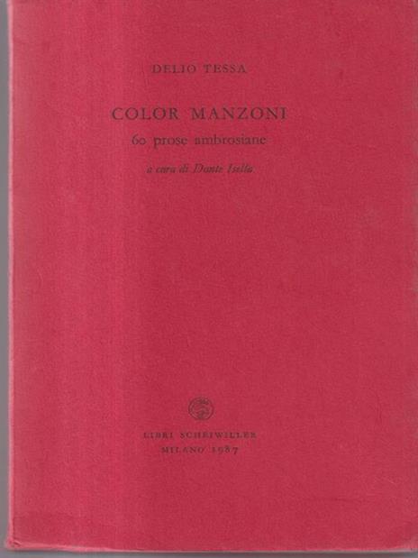 Color Manzoni - 60 Prose Ambrosiane - Delio Tessa - 3