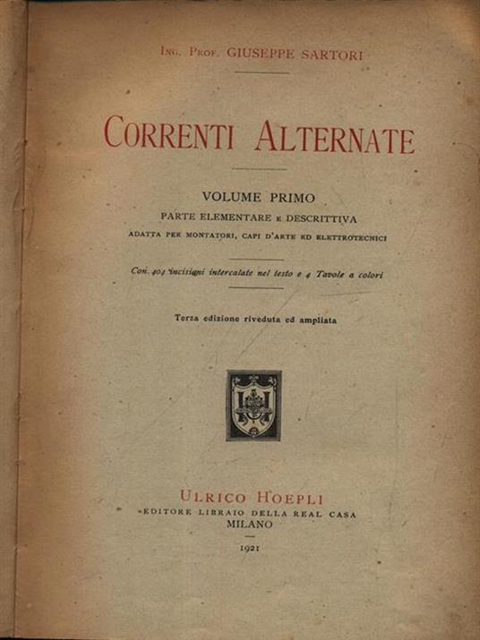 Correnti alternate. Vol. 1 - Giuseppe Sartori - 3