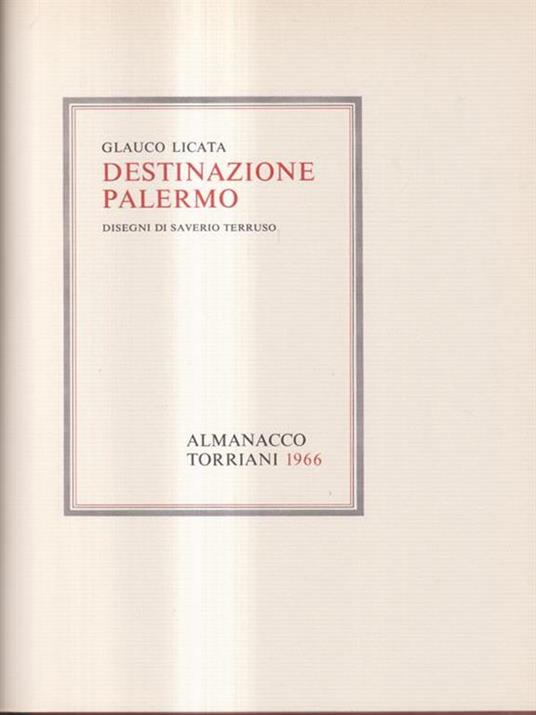 Destinazione Palermo. Almanacco Torriani. 1966 - Glauco Licata - copertina