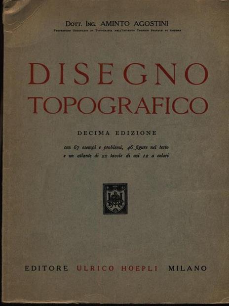 Disegno Topografico - Aminto Agostini - copertina