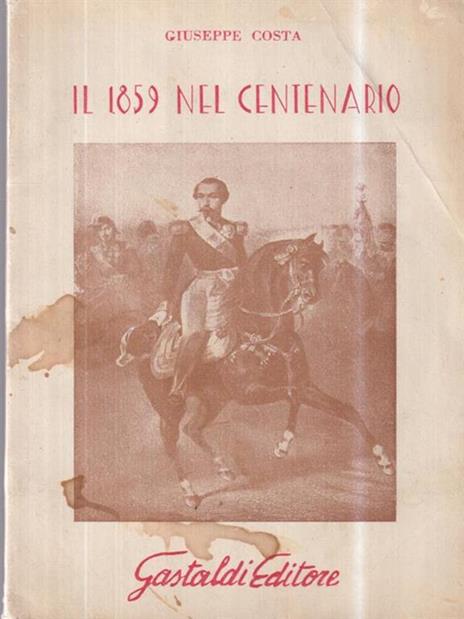 Il 1859 nel centenario - Giuseppe Costa - copertina