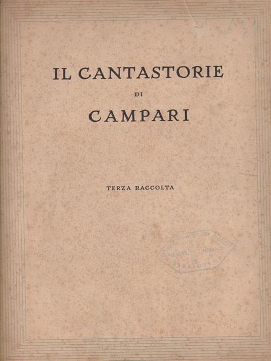 Il Cantastorie di Campari. Terza raccolta. Copia numerata - 3