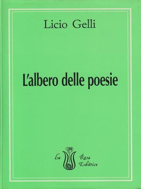 L' albero delle poesie - Licio Gelli - copertina