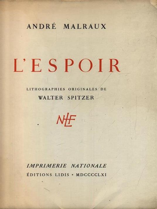 L' Espoir - André Malraux - 2