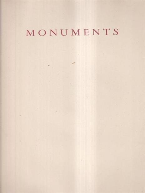 Monuments. Prima edizione - Raymond Queneau - copertina