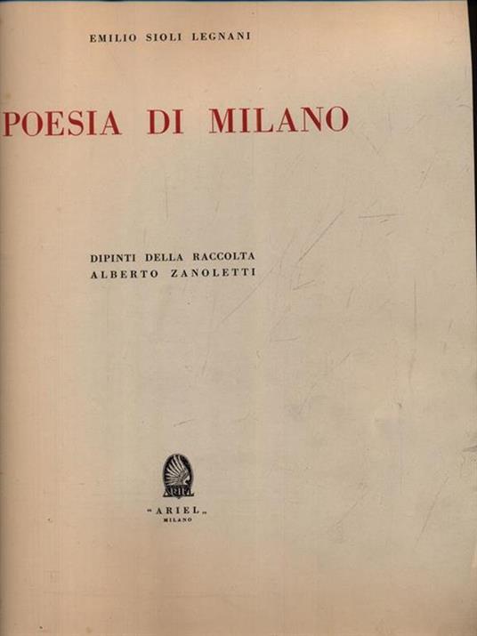 Poesia di Milano - Emilio Sioli Legnani - 2