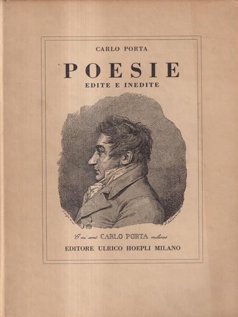 Poesie edite e inedite - Carlo Porta - copertina