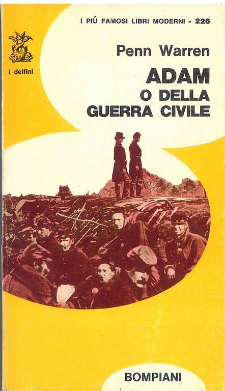 Adam o della guerra civile - Penn Warren - copertina