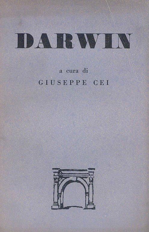 Darwin - Giuseppe Cei - copertina