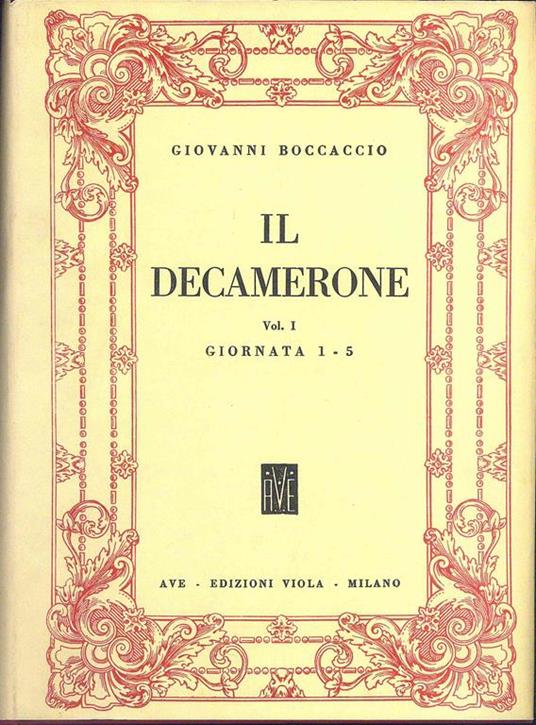 Il Decamerone - Giovanni Boccaccio - copertina