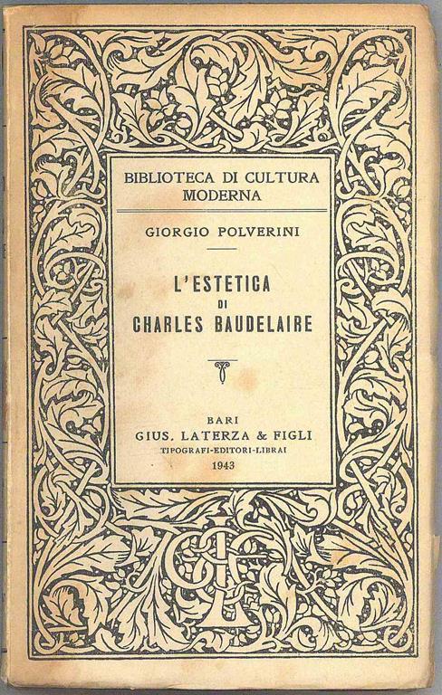 L' Estetica di Charles Baudelaire - Giorgio Polverini - copertina