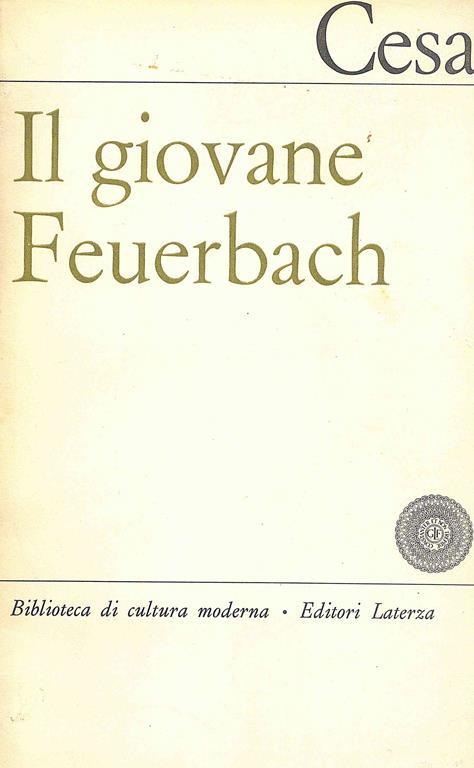 Il Giovane Feuerbach - Claudio Cesa - copertina