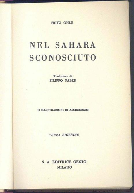 Nel Sahara sconosciuto - Fritz Ohle - 3