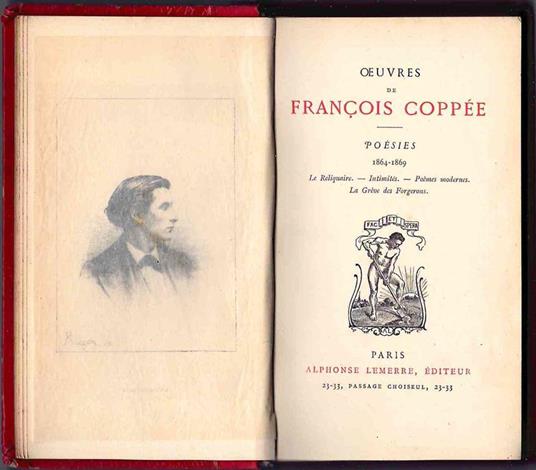 Oeuvres Poesies 1964-1869 - François Coppée - copertina