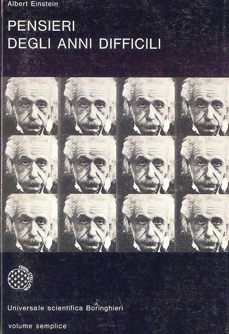 Pensieri degli anni difficili - Albert Einstein - copertina