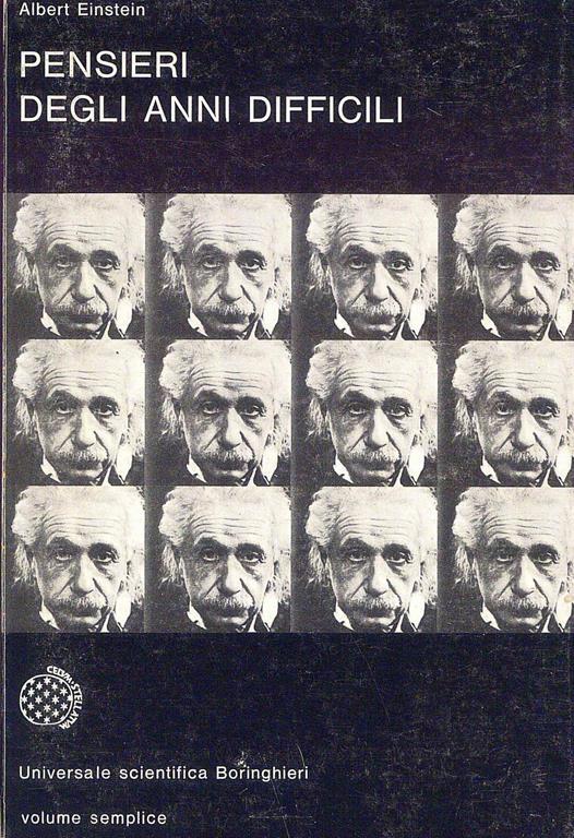 Pensieri degli anni difficili - Albert Einstein - copertina