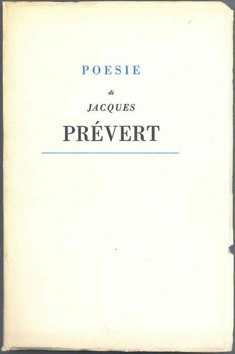 Poesie - Jacques Prévert - copertina