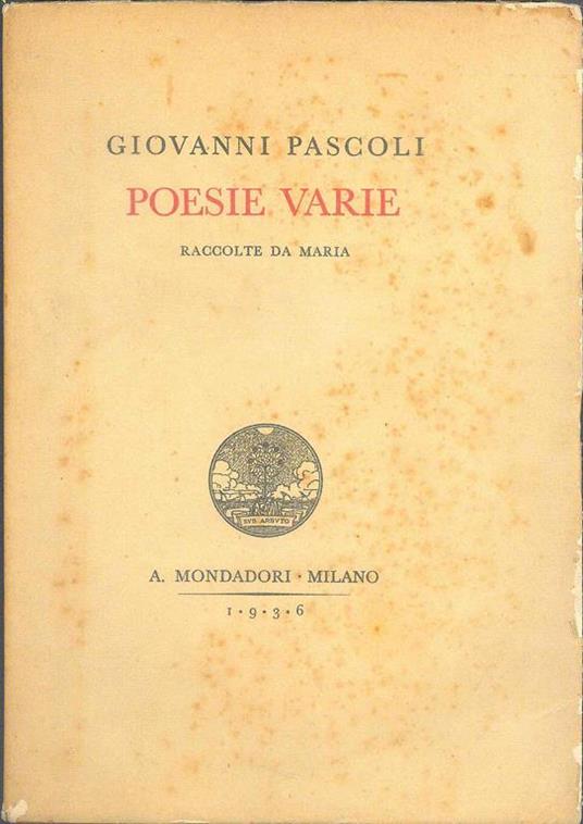 Poesie varie - Giovanni Pascoli - 3