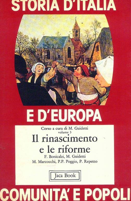 Storia d'Italia e d'Europa. Comunità e popoli - copertina
