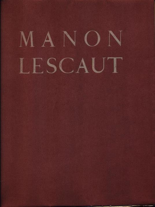 Manon Lescaut - Abbè Prevost - copertina