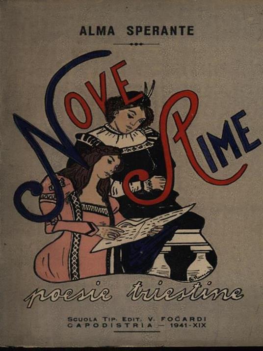 Nove rime - Alma Sperante - copertina