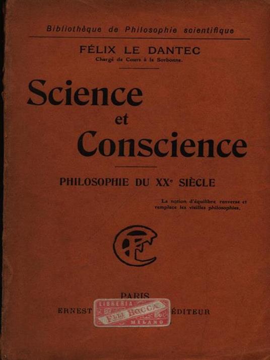 Science et conscience - Félix Le Dantec - 2