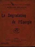 La degradation de l'energie