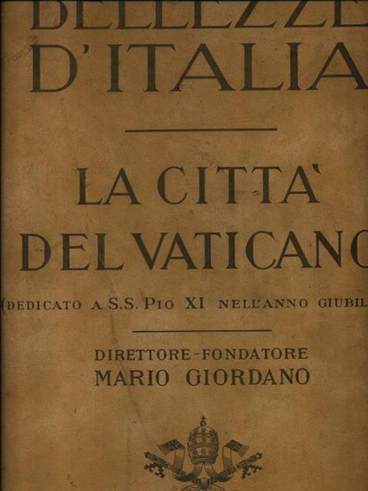 La Città del Vaticano - Mario Giordano - copertina