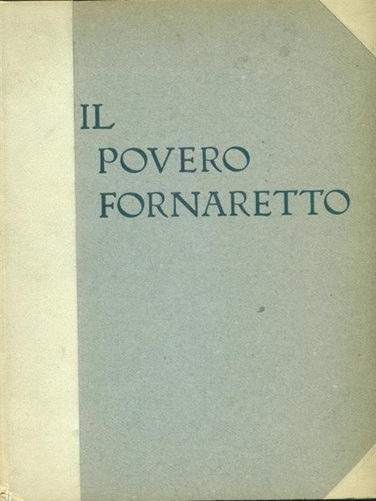 Il povero fornaretto - Mario Ferrigni - copertina