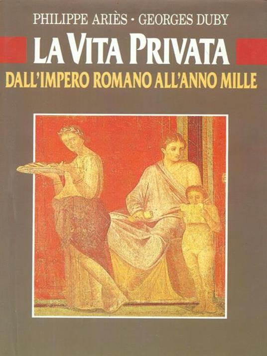 La vita privata  - Phillippe Ariès - copertina