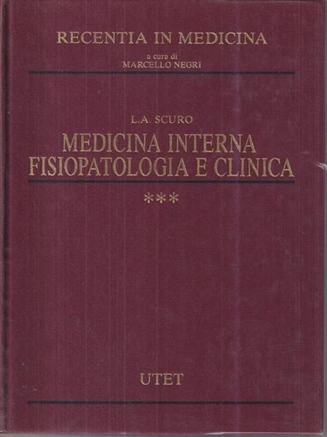 Medicina interna. Fisiopatologia e clinica - Ludovico A. Scuro - copertina