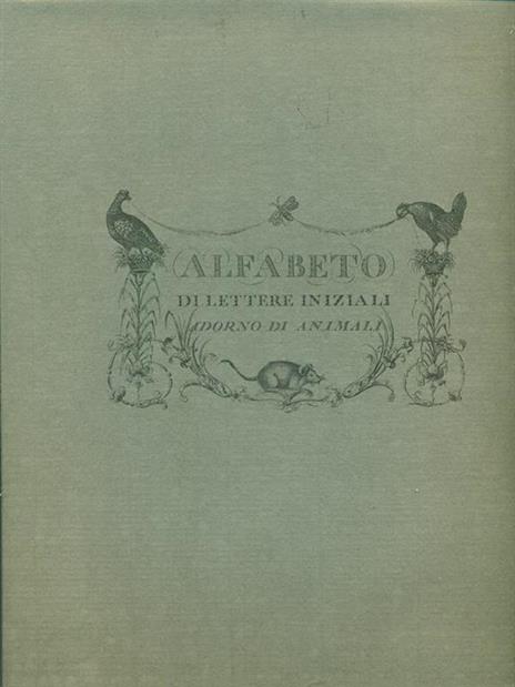 Alfabeto di lettere iniziali Adorno di animali -   - copertina