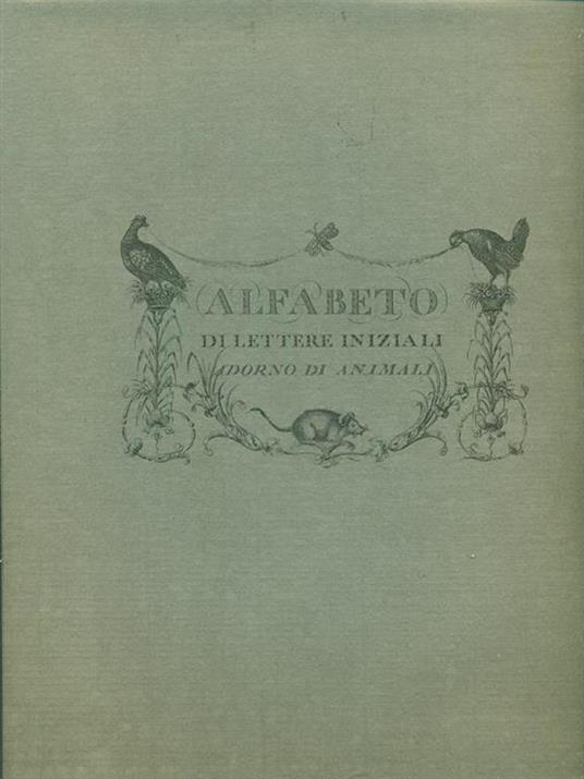 Alfabeto di lettere iniziali Adorno di animali -   - copertina