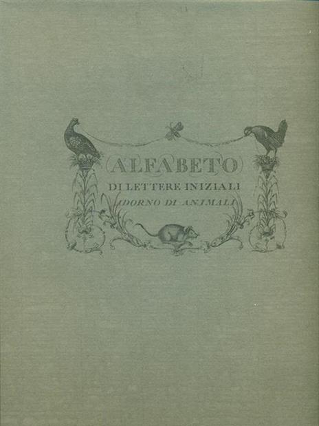 Alfabeto di lettere iniziali Adorno di animali -   - copertina