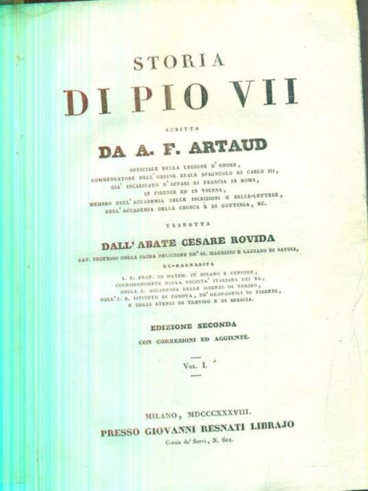 Storia di Pio VII. 2VV - Antonin Artaud - 2