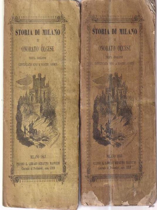 Storia di Milano - Onorato Olcese - copertina