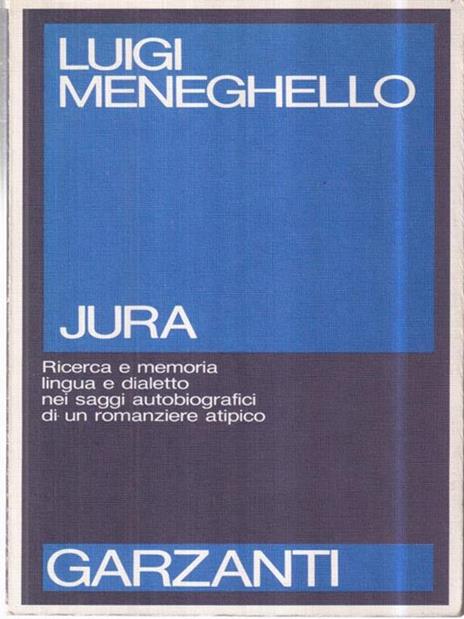 Jura - Luigi Meneghello - copertina