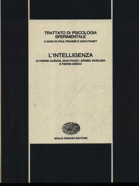 L' intelligenza - Paul Fraisse - 2