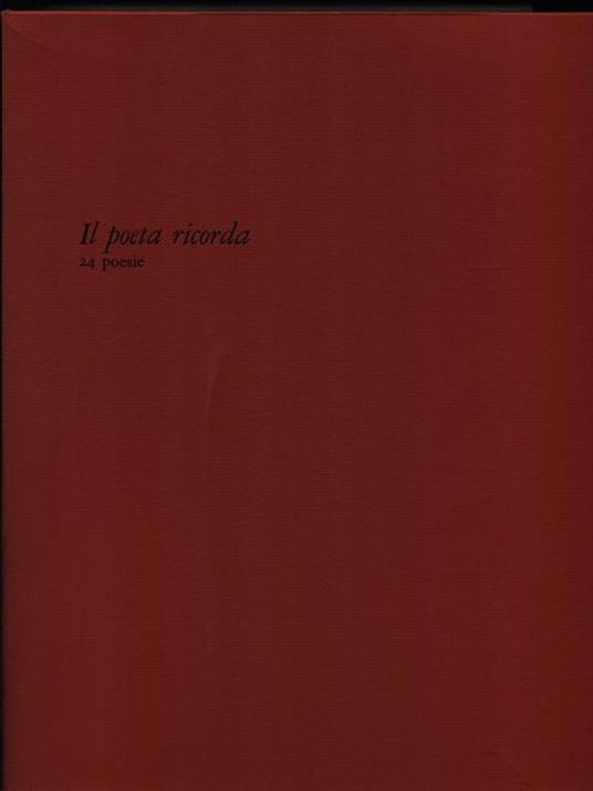 Il poeta ricorda - Czeslaw Milosz - copertina