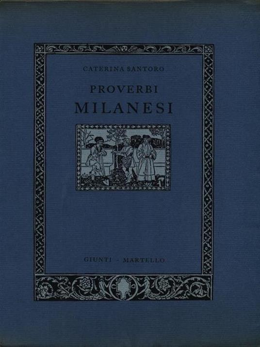 Proverbi milanesi - Caterina Santoro - copertina