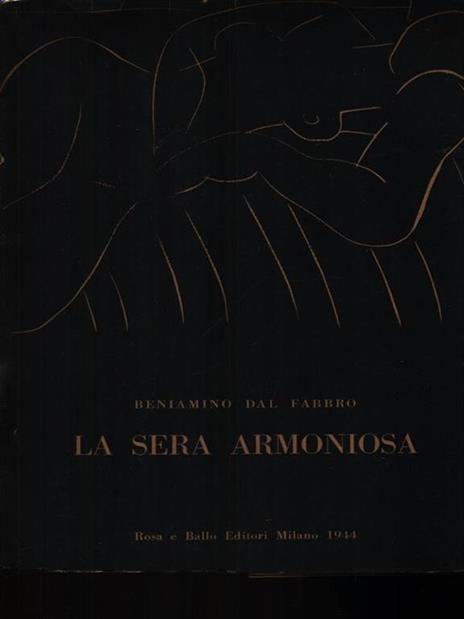 La sera armoniosa - Beniamino Dal Fabbro - copertina