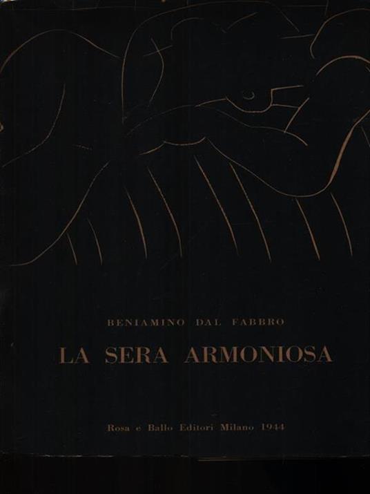La sera armoniosa - Beniamino Dal Fabbro - copertina