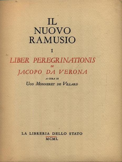 Il nuovo Ramusio vol. I - Ugo Monneret de Villard - copertina