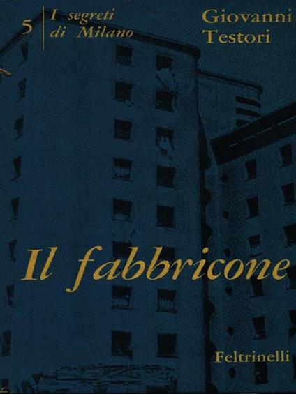 Il fabbricone - Giovanni Testori - copertina