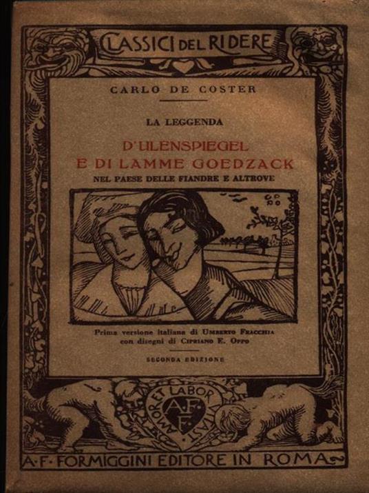 La leggenda d'Ulenspiegel e di Lamme Goedzack 2vv - Charles De Coster - copertina